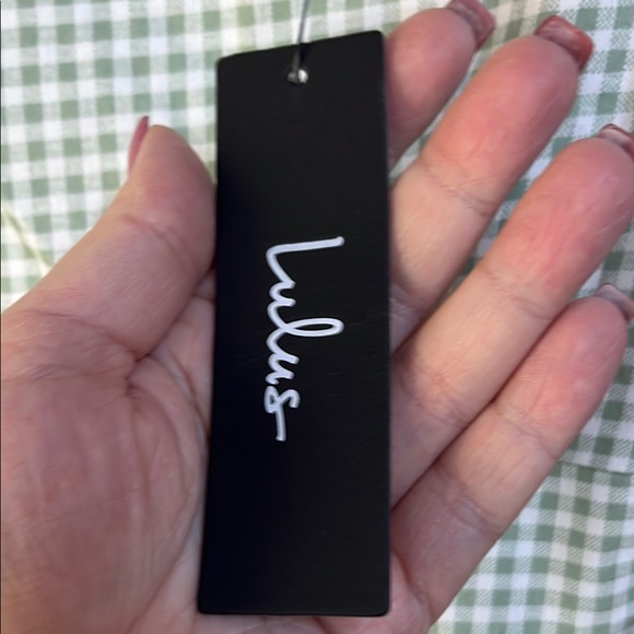 NWT LULUS Gingham Checkered Dress Size Medium - Picture 4 of 8